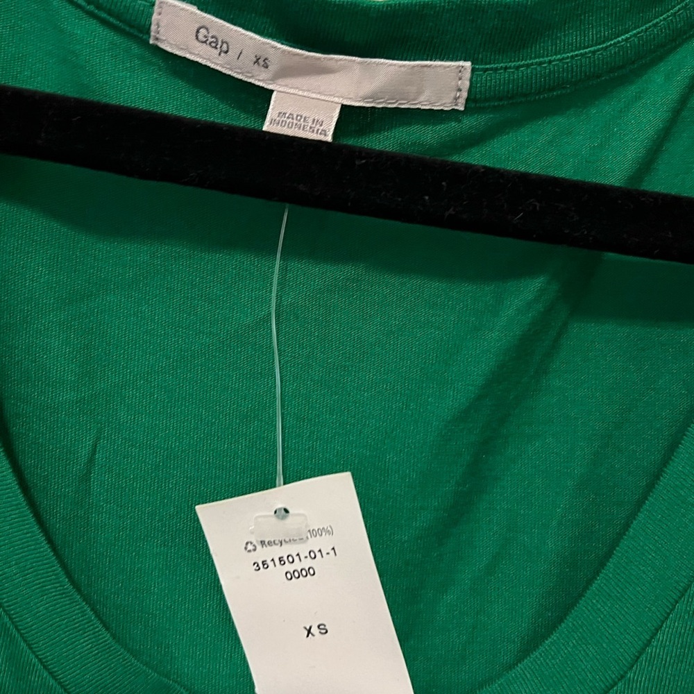 NWT Gap Drawstring Maxi Dress Size XS Green - Picture 5 of 6